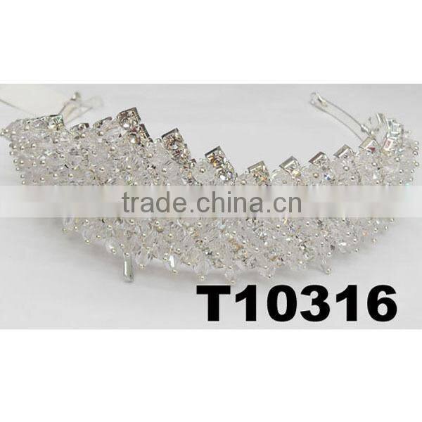 wholesale rhinestone bridal floral forehead tiaras
