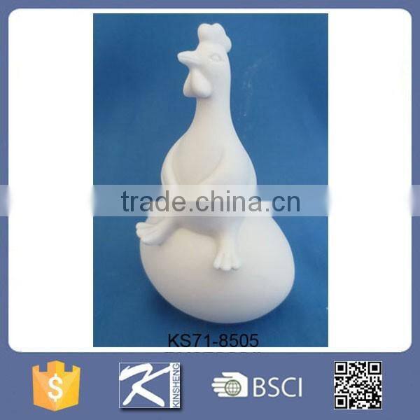 Interior decoration items hand painted antique ceramic chickens and roosters