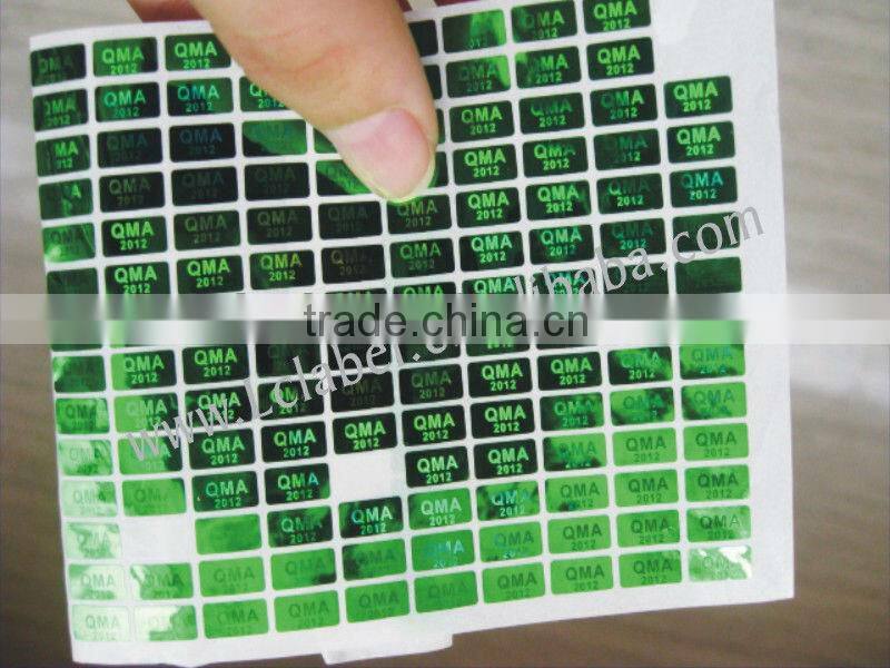 fancy and self-adhesive label laser sticker