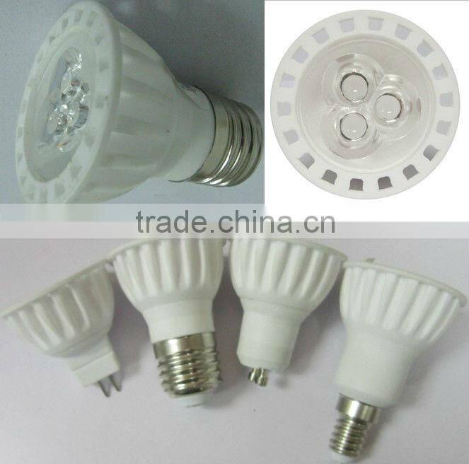 E27/GU10/MR16 dmx rgb led spot