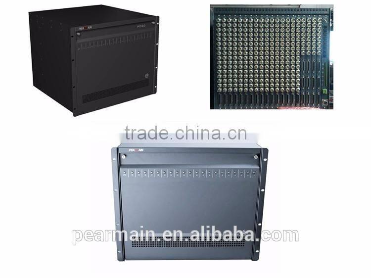 Pearmain Network modular 512*64 Video Matrix Switcher with analog signal in/out.