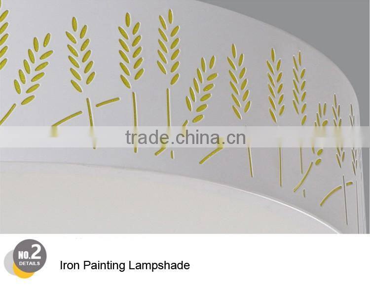 Hollow Out Wheat LED Ceiling Lamp 220V Round Modern Ceiling Light