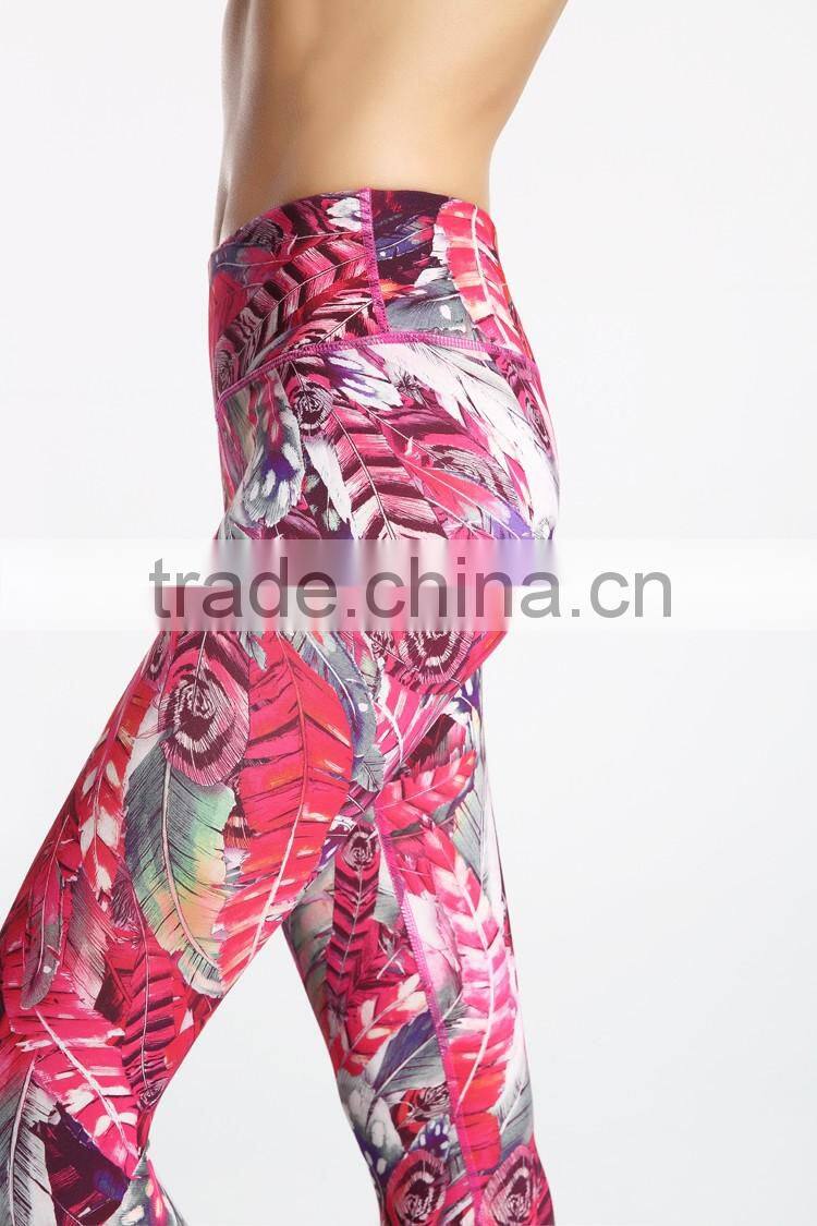 High Waist sublimation keep fit china factory indian girls wearing leggings