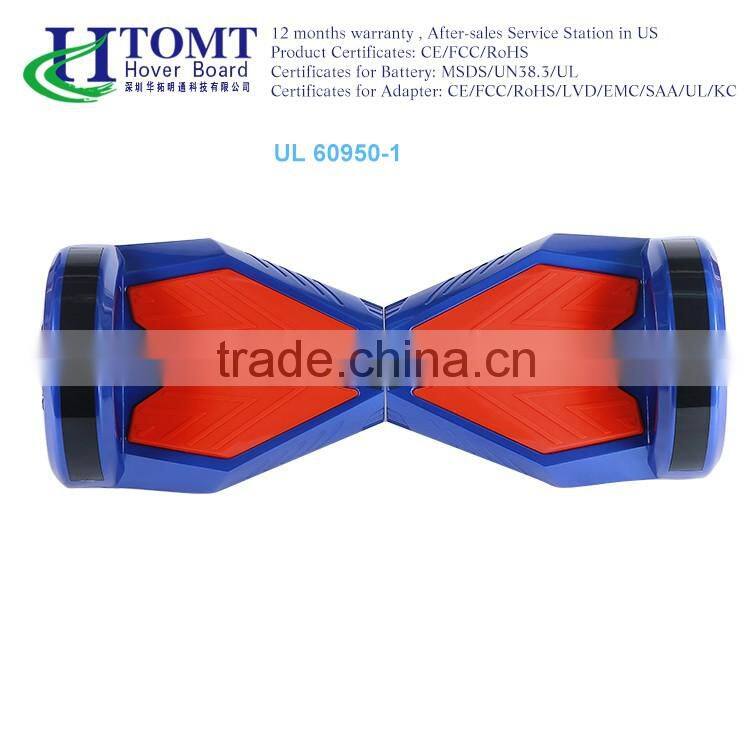 8 inch bluetooth speaker/LED light/remote controller 2 wheel self balancing electric scooter