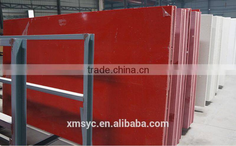 Artificial quartz stones multi color quartz counter top slabs