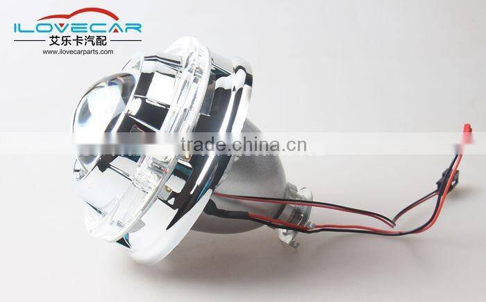 The most popular h1 projector lens with led angel eye , auto kit hid xenon projectoror lens