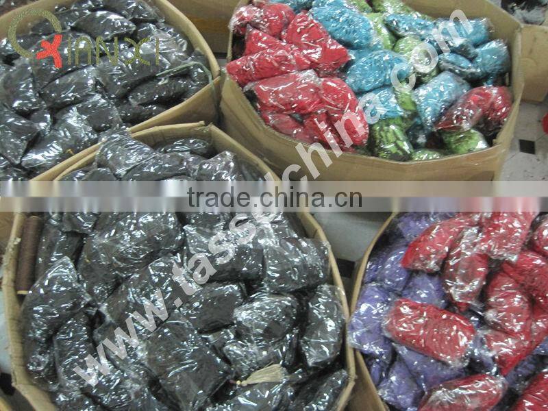 Yellow Gold polyester small decorative tassels