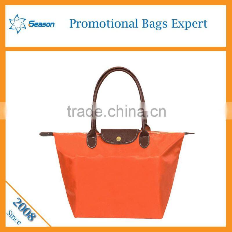 Wholesale reusable shopping bags nylon foldable shopping bag