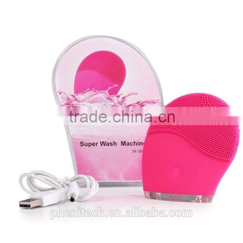Electric facial cleansing brush with ABS