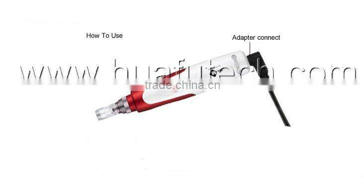 Huafu 2016! best selling Derma Stamp Electric Pen MicroNeedle Therapy