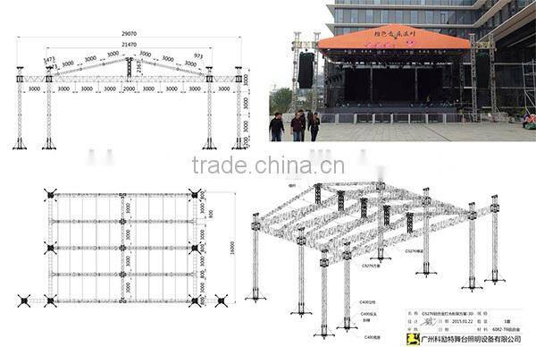 Guangzhou truss roof top tent for events