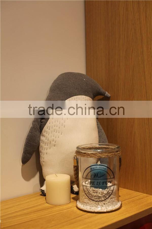 flowersea hot selling decor home colorful large candle holder glass jar