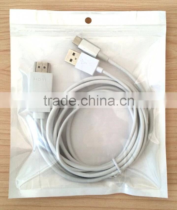 2016 Whosale MHL type-c cable HDTV video cable metal cable for type-c cable HDTV cable