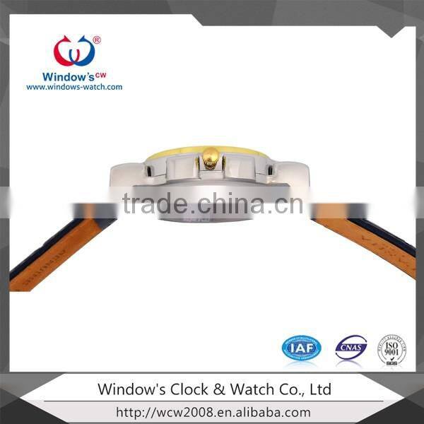 wholesale promotion men watch genuine leather strap watch
