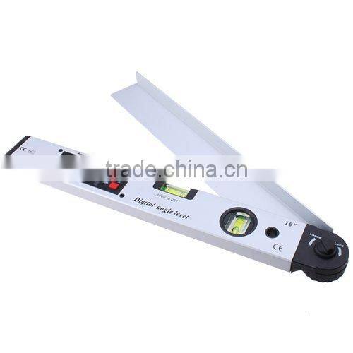 MagicDots UPGRADED NEW Digital 400mm Aluminum Angle Slope Finder Vertical + Horizontal 16" Spirit Level