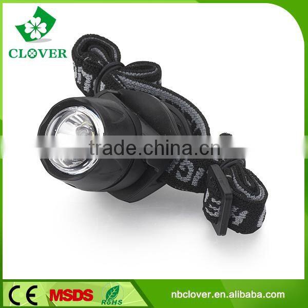 2*CR2032 Battery waterproof ABS Material mining 3 led miner headlamp