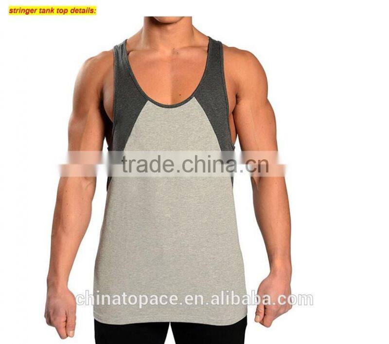 100% Cotton Wholesale Sexy mens sports wear bulk custom wrestling stringer singlet gym bodybuilding tank top