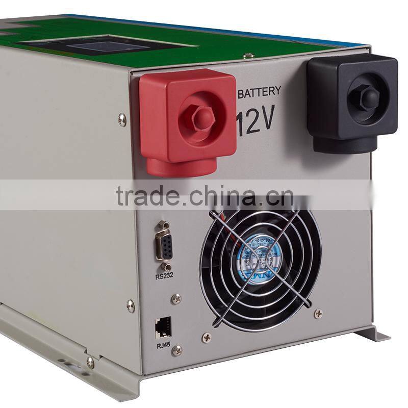 CE approved DC 96V to AC 220V/230V 6400W pure sine wave power inverter with big LCD display