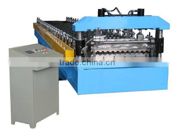 Aluminium Corrugated Roofing Sheet Making Machine / Construction Roof Machinery For Sale