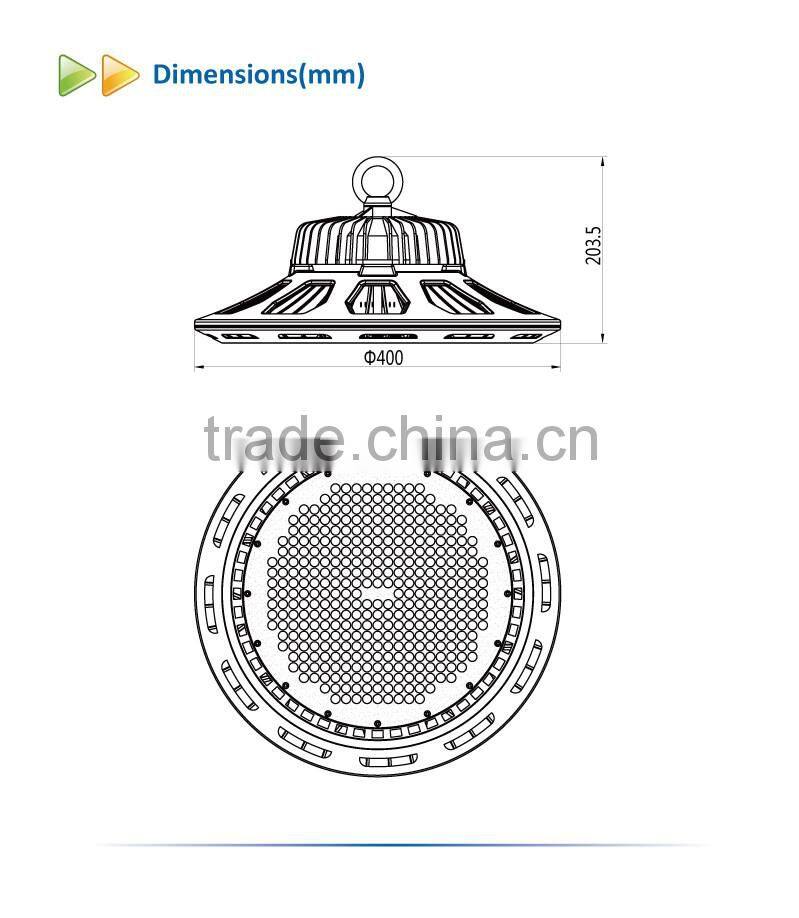 CE ROHS Listed 200W UFO LED High Bay Light