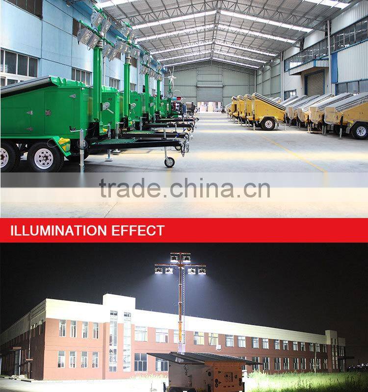 High lumen efficacy construction light stand for night lighting