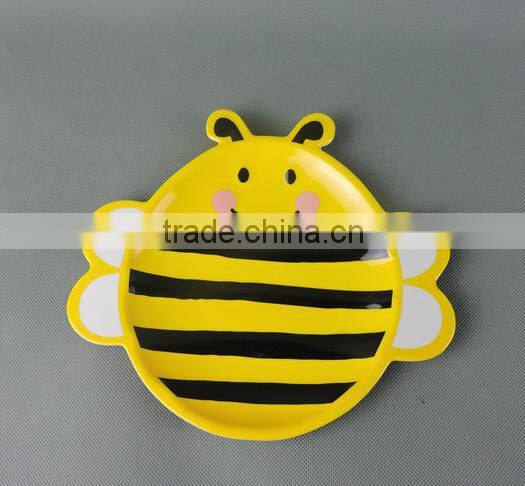 Bee shape melamine children dinner set