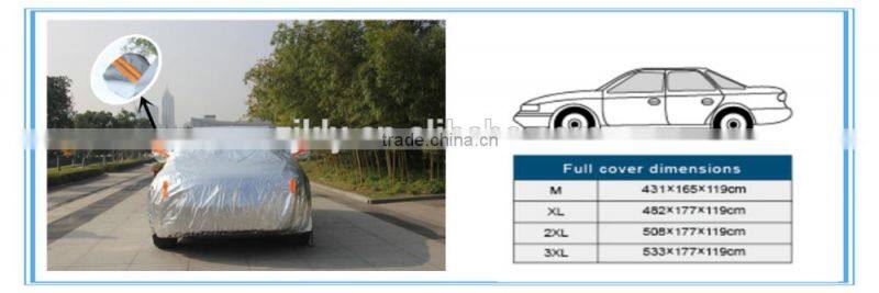 Silver Polyester Car Cover/car protective cover shelter super quality