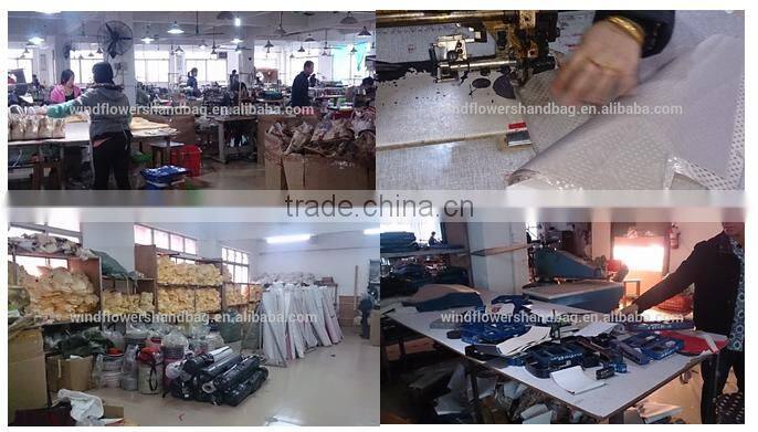 Painting Flowers Pattern Canvas Leather Classical Handbag