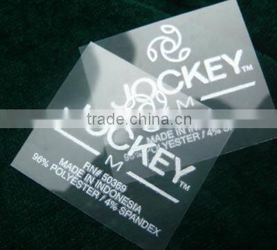 Wholesale China factory sale washable high ability custom logo garment PET film heat transfer labels