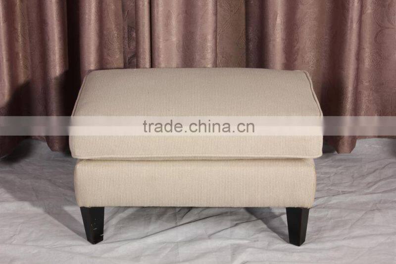 Cube fabric ottoman stool