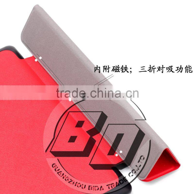 Wholesale Popular Threes Folding Leather Tablet Cover Flip Silk Print Case For ASUS zenpad 7 Z370C tablet case fast delivery