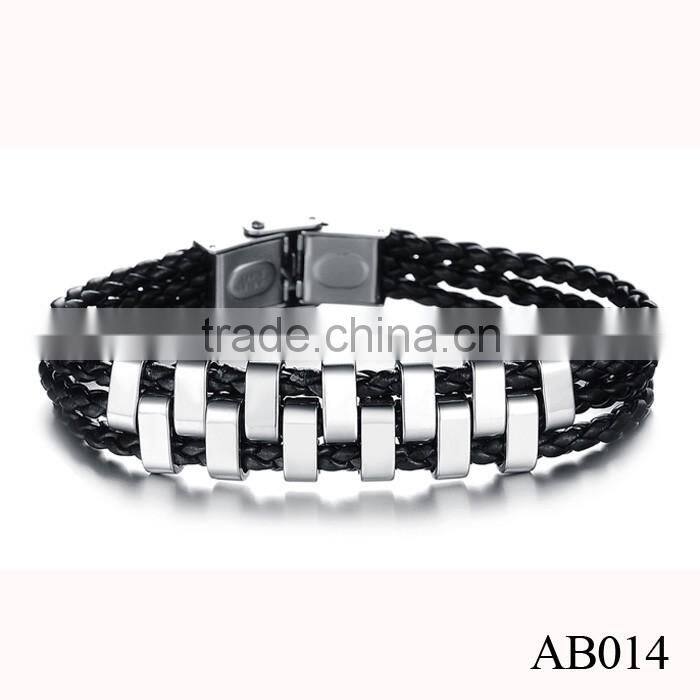 Factory Price Leather Bracelet,Charm Bracelet Jewelry,Fashion Magnetic Bracelet For Men