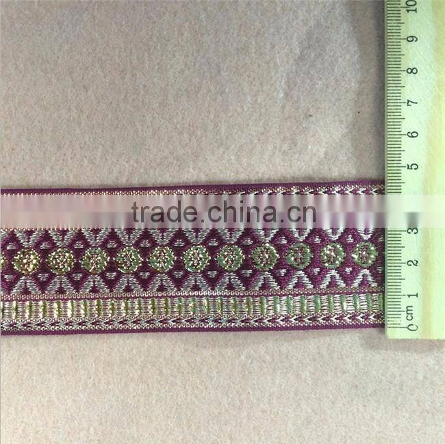2016 Factory Wholesale Jacquard Ethnic Ribbon Trim