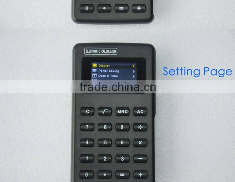 Magic Calculator with MP4 function has eBook, Photo, Music, Video, Recorder, FM Radio, Emergency Button to back to Calculator