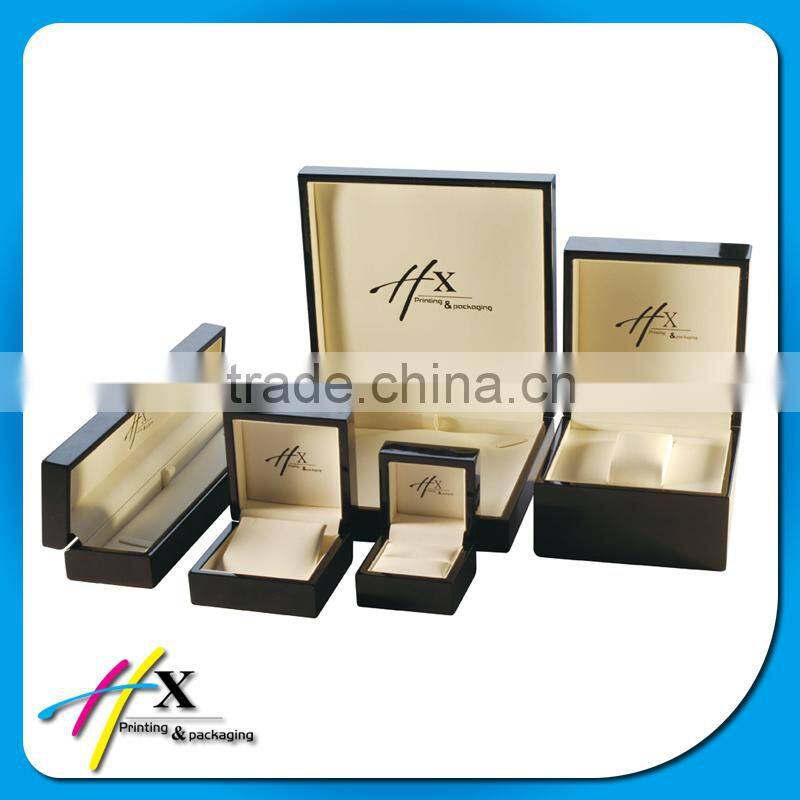 black wooden box for long bracelet packaging