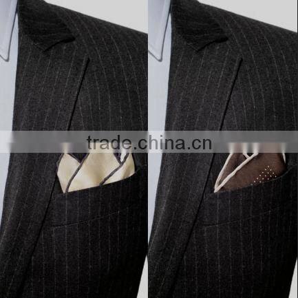 fashion Custom mens Silk digital printing Pocket Square