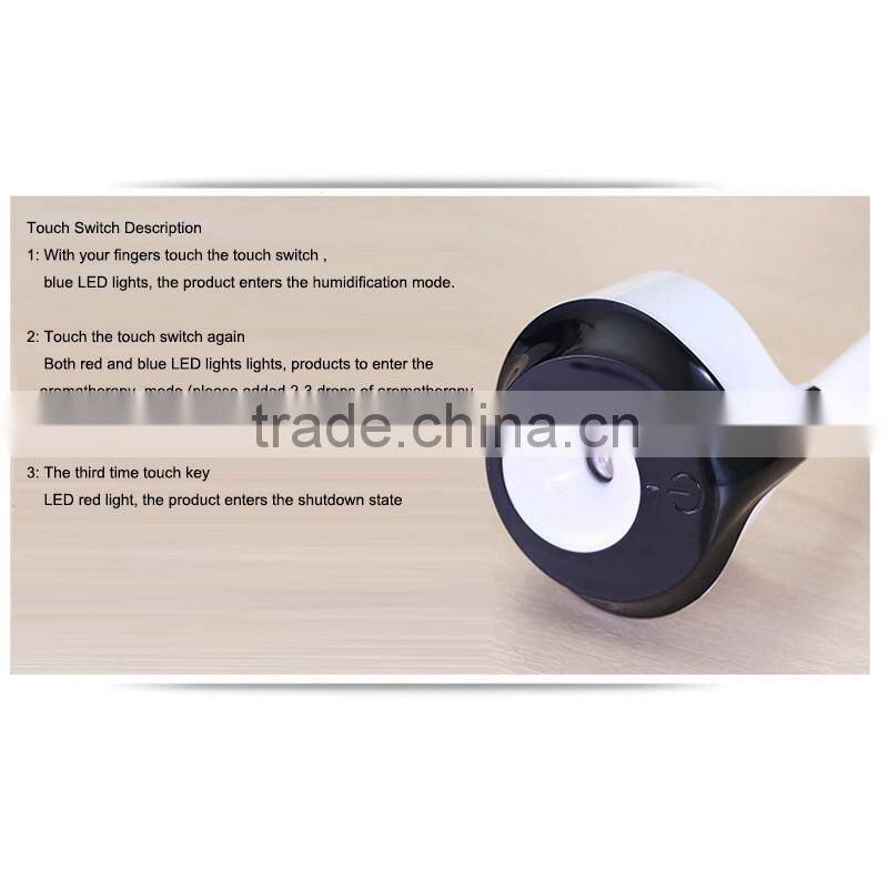 Upgraded Mini Car Aromatherapy Humidifier Air Purfier Essential Oil Aroma Diffuser Mist Maker with 2 USB HUB USB Charger