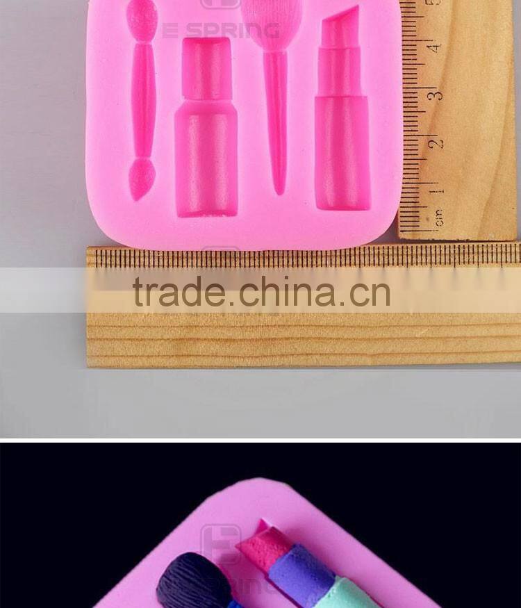 Silicone Mold Woman Makeup Baking Fondant Mold Cake Decorating Tool