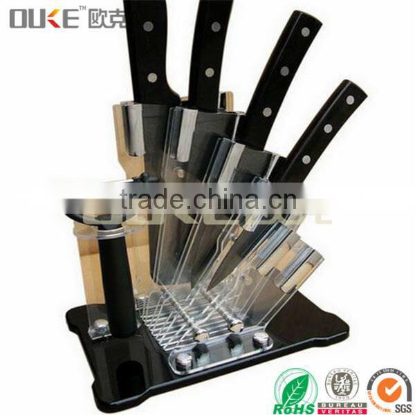 new prooduct hot sell customiozed Acrylic Knife Block