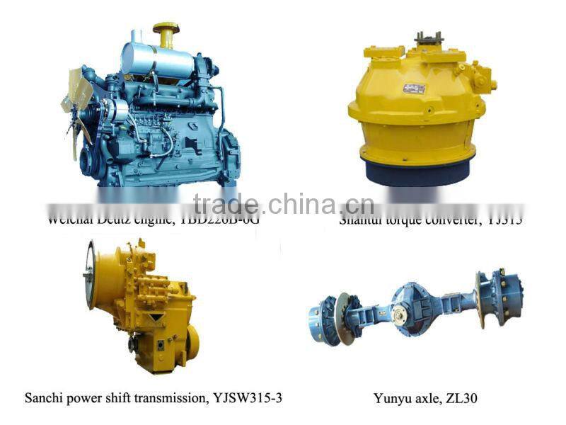 Wheel loader 3t , used wheel loader at block makin machine for brick machine