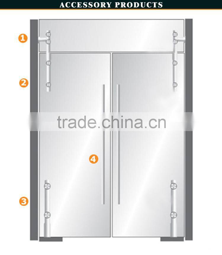 Best quality bill of lading information 304 stainless steel 180 degree glass door hinge