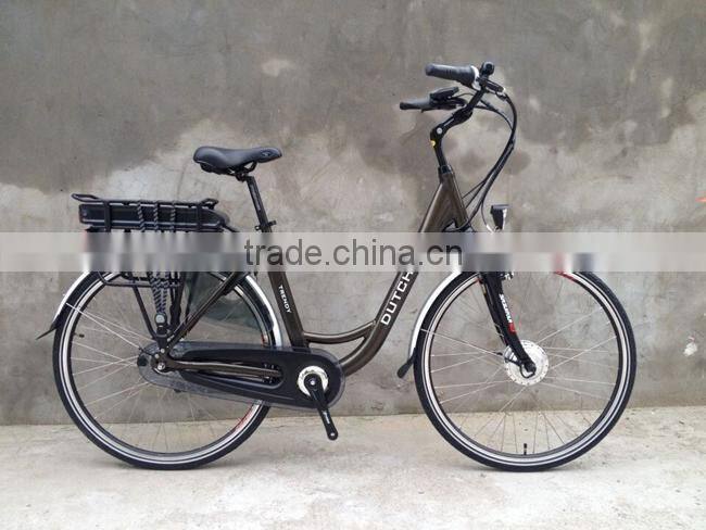 2015 Damesfiets with central motor and Max lithium battery 36V 18ah with distance 150km one time full charged battery