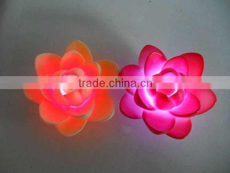 Beautiful Swimming Pool Products, Yellow Floating Flower LED Lights P1964