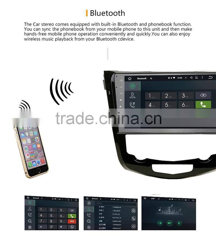 Cheap 7 inch Android 5.1.1 OBD2 Black colored car dvd GPS navigation for Nissan X Trail Qashqai 2014 2015