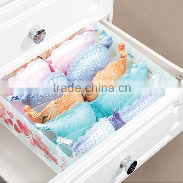 household storage for underwear and jewellery clear plastic storage box with dividers