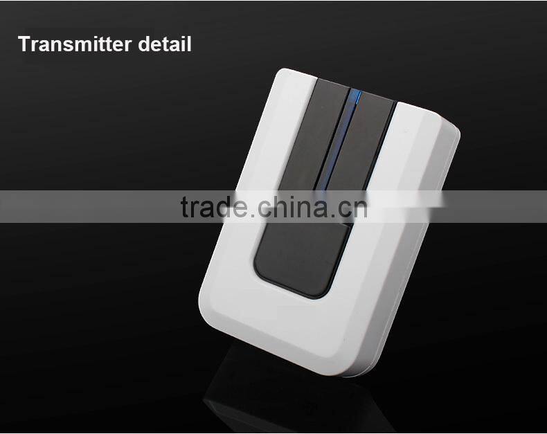 Wireless piano doorbell with 52 music tones 300m working distance multi receivers with battery AC power LED flash