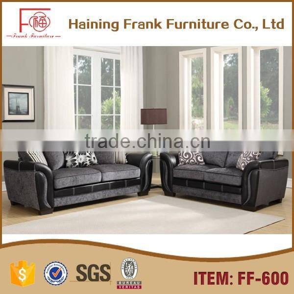 luxury hot sale furniture sofa fabric, classic wooden living room sofa set for house