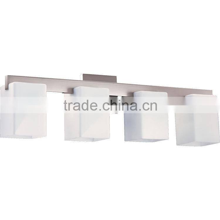 2015 International 4 Light Bathroom Vanity Light with glass lamp shade