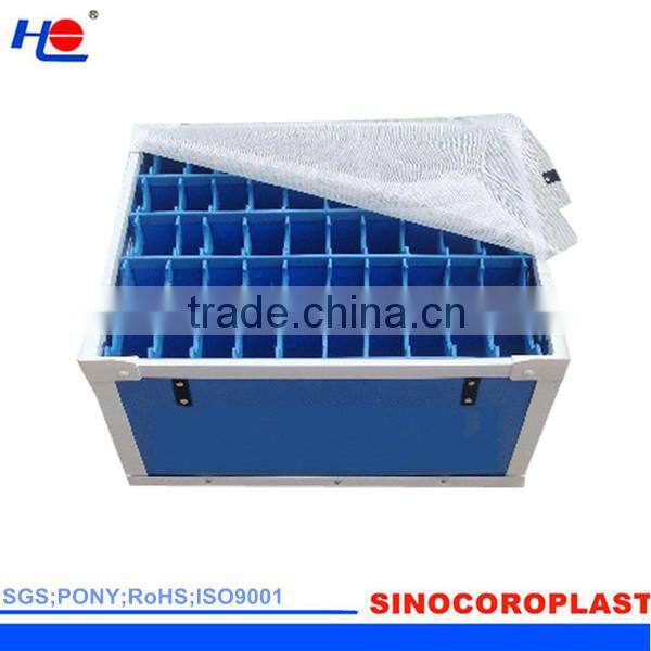 waterproof and aging resistence plastic pp blue crate