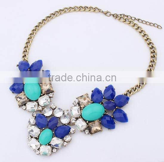 Fashion Resin Acrylic Choker Vintage Pendant Statement Necklace Women Necklaces & Pendants Fashion Necklaces for Women 2014